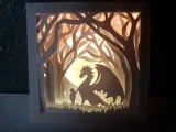 Dragon in the Forest Shadow box-0