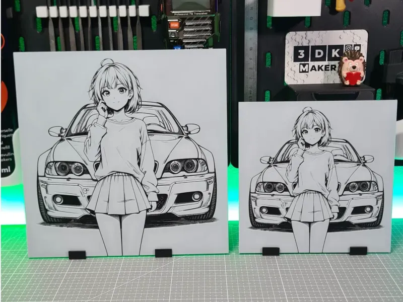 BMW E46 Girl - Hueforge - 3 Colors