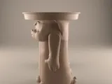 Funny Tom Cat Table STL candy container candle holder-3