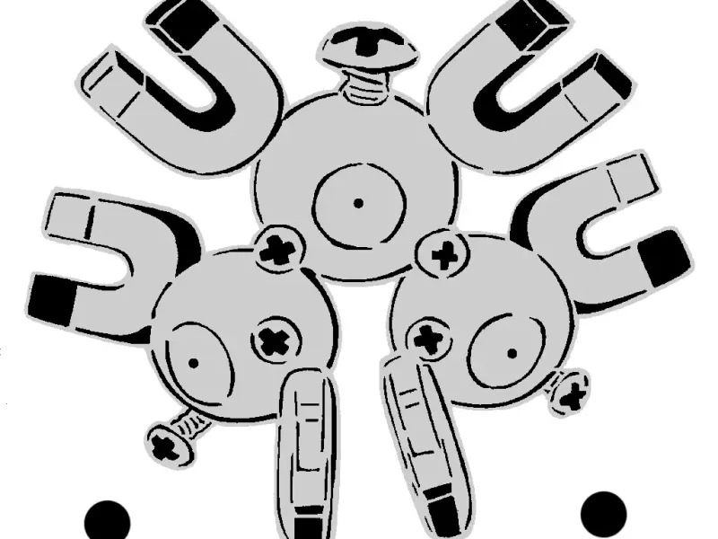 081 Magneton stencil + 2D