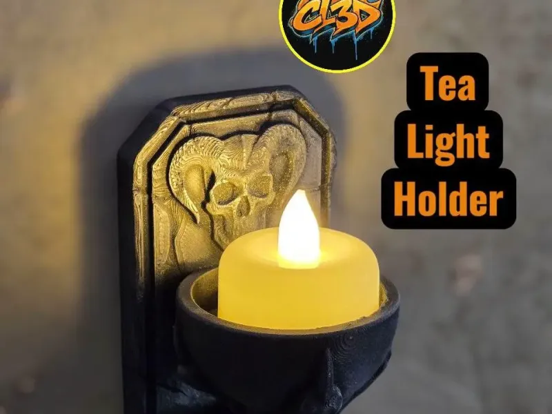 Wall Mounted Demon Claw LED Tea Light holder
