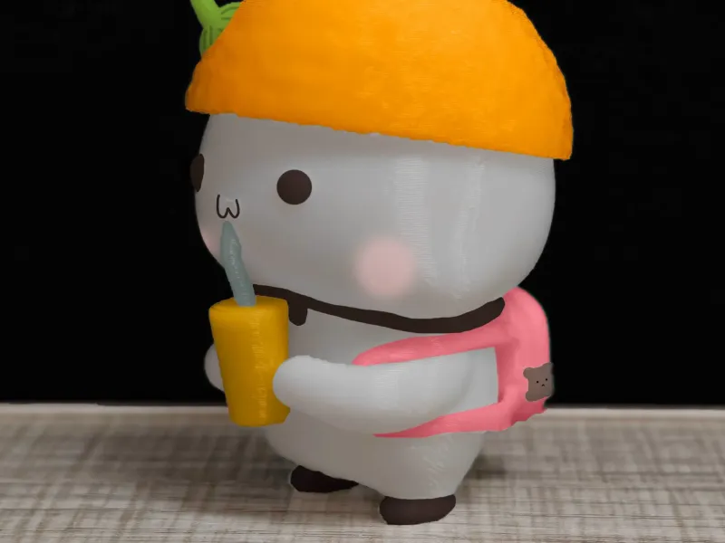 Couple Bear-Drink orange juice_Yier