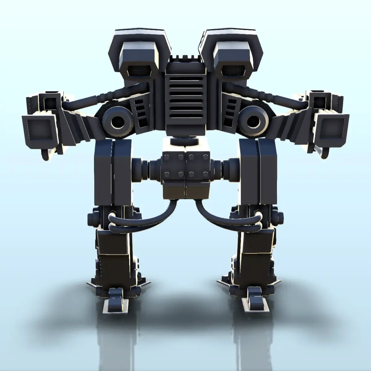 Uzsus combat robot (9) - sci-fi science fiction future 40k b