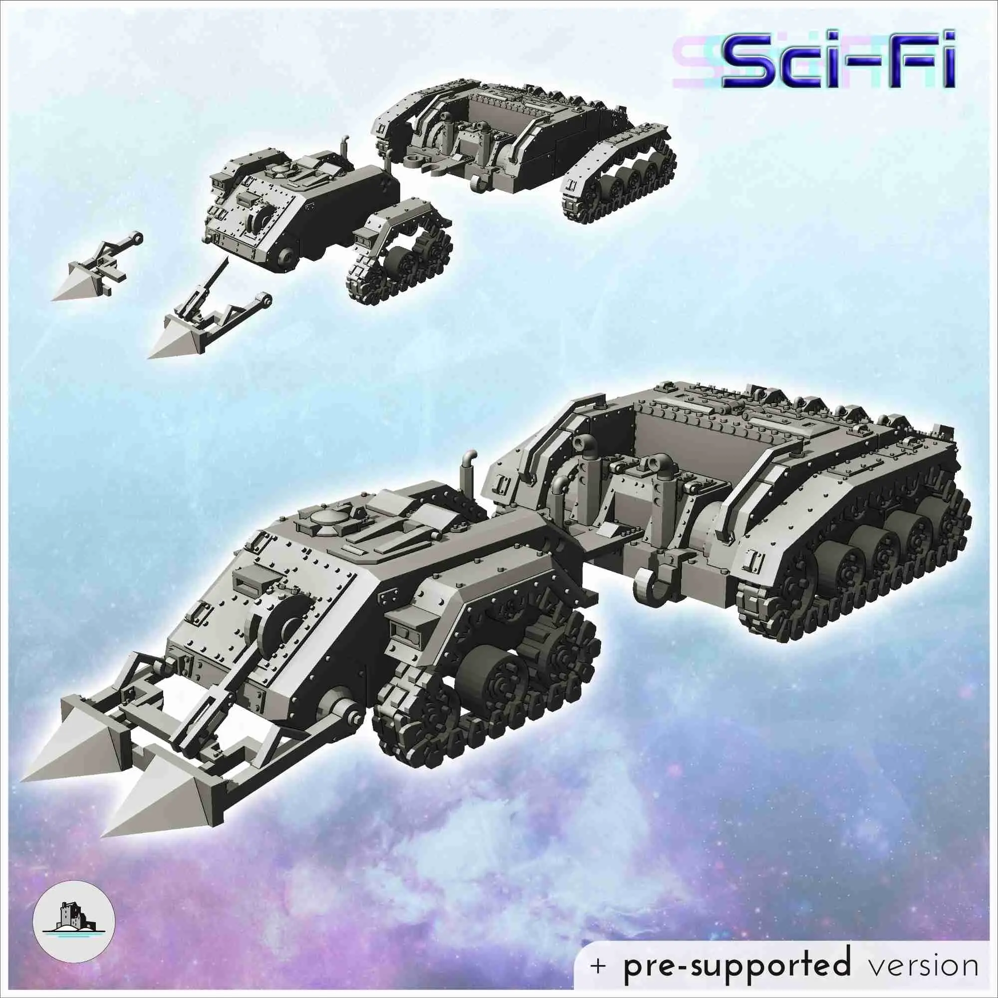 Sci-Fi Bodenfahrzeuge Pack Nr. 1 - Miniaturen Warhammer 40k