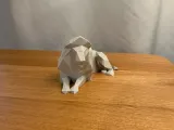 Low Poly Lion Statue-1