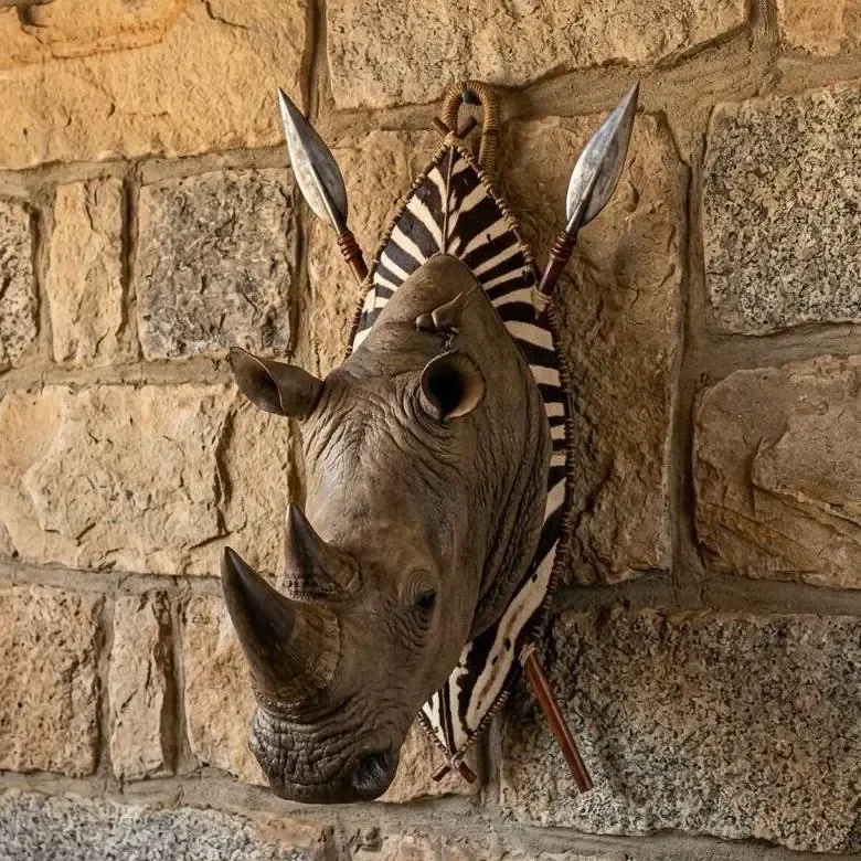 rhinoceros head wall