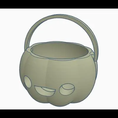 Pumpkin candy basket