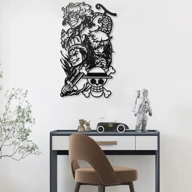 🏴‍☠️🔥 ONE PIECE WALL ART – LUFFY, ZORO & SANJI