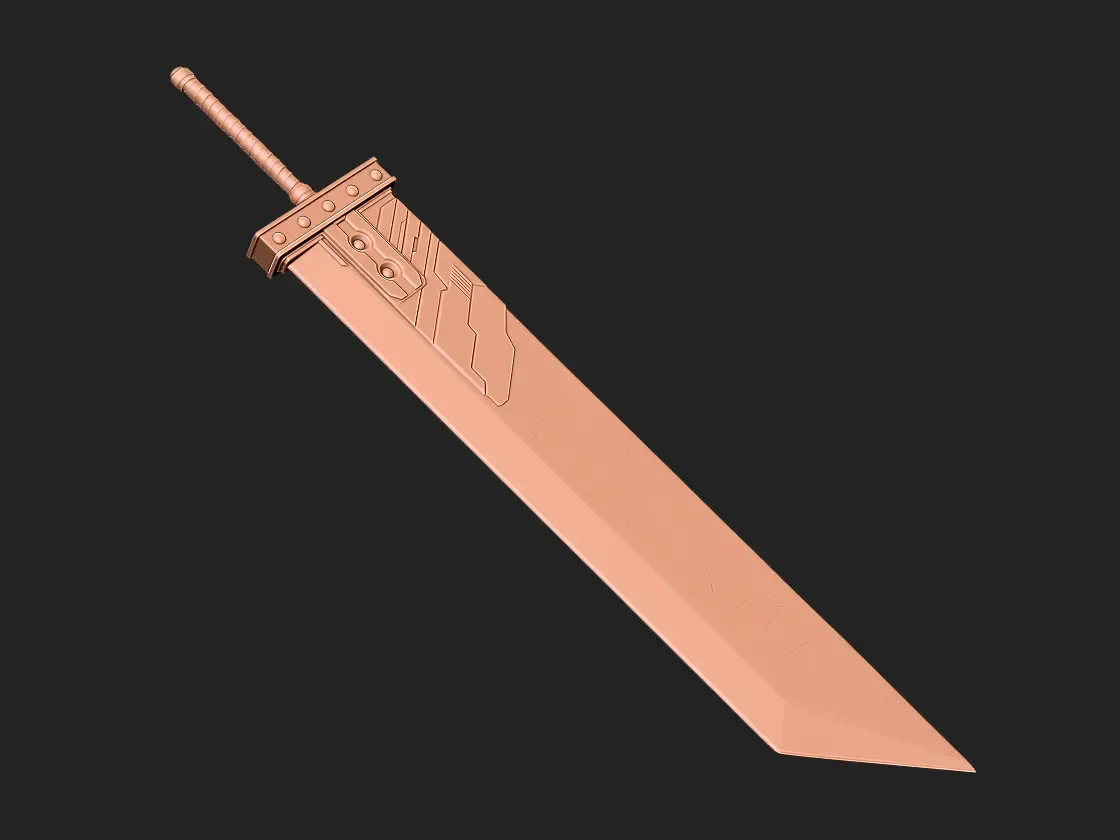 Final Fantasy VII - Buster sword 3D print model