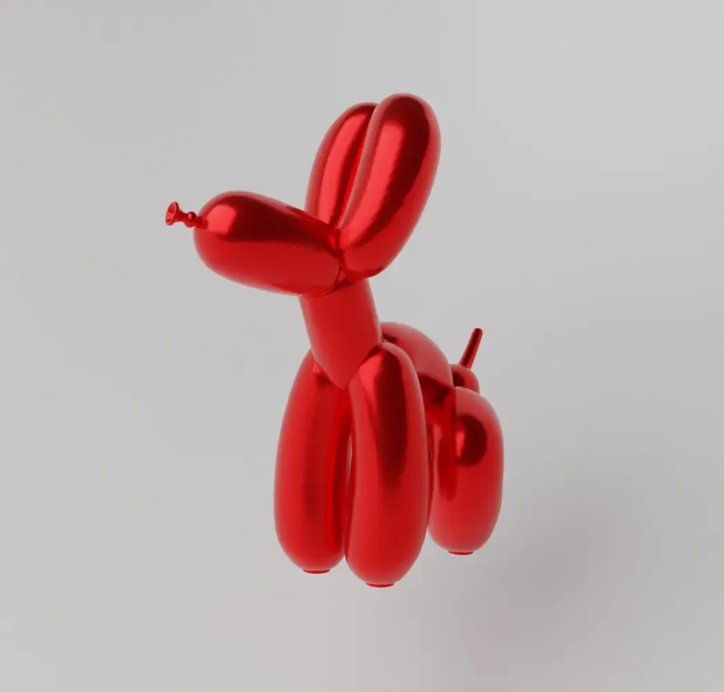 Squatting Balloon  Dog Poop Art Toy Fan Art