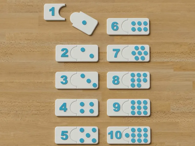 Domino numbers - puzzle