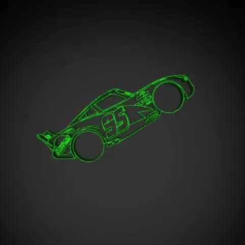Lightning McQueen silhouette wall art
