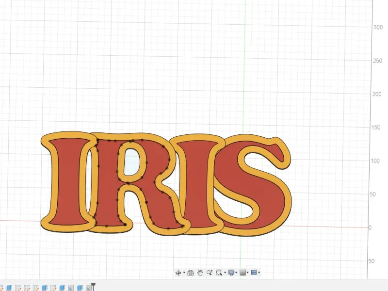 PLAQUE PRENOM IRIS
