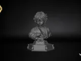 Zenitsu Agatsuma Bust STL 3D Model | Demon Slayer Fan Art-1