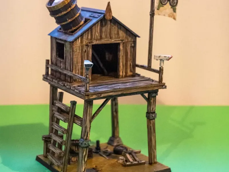 The Big Eye Lookout Tower Model Scenery