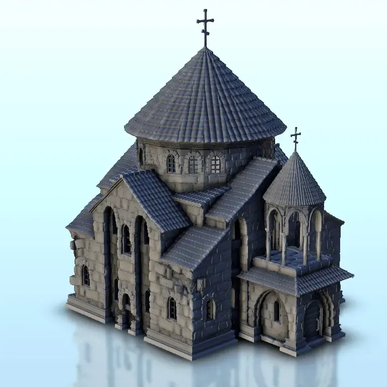 Orthodox square church  - terrain WW2 scenery historical