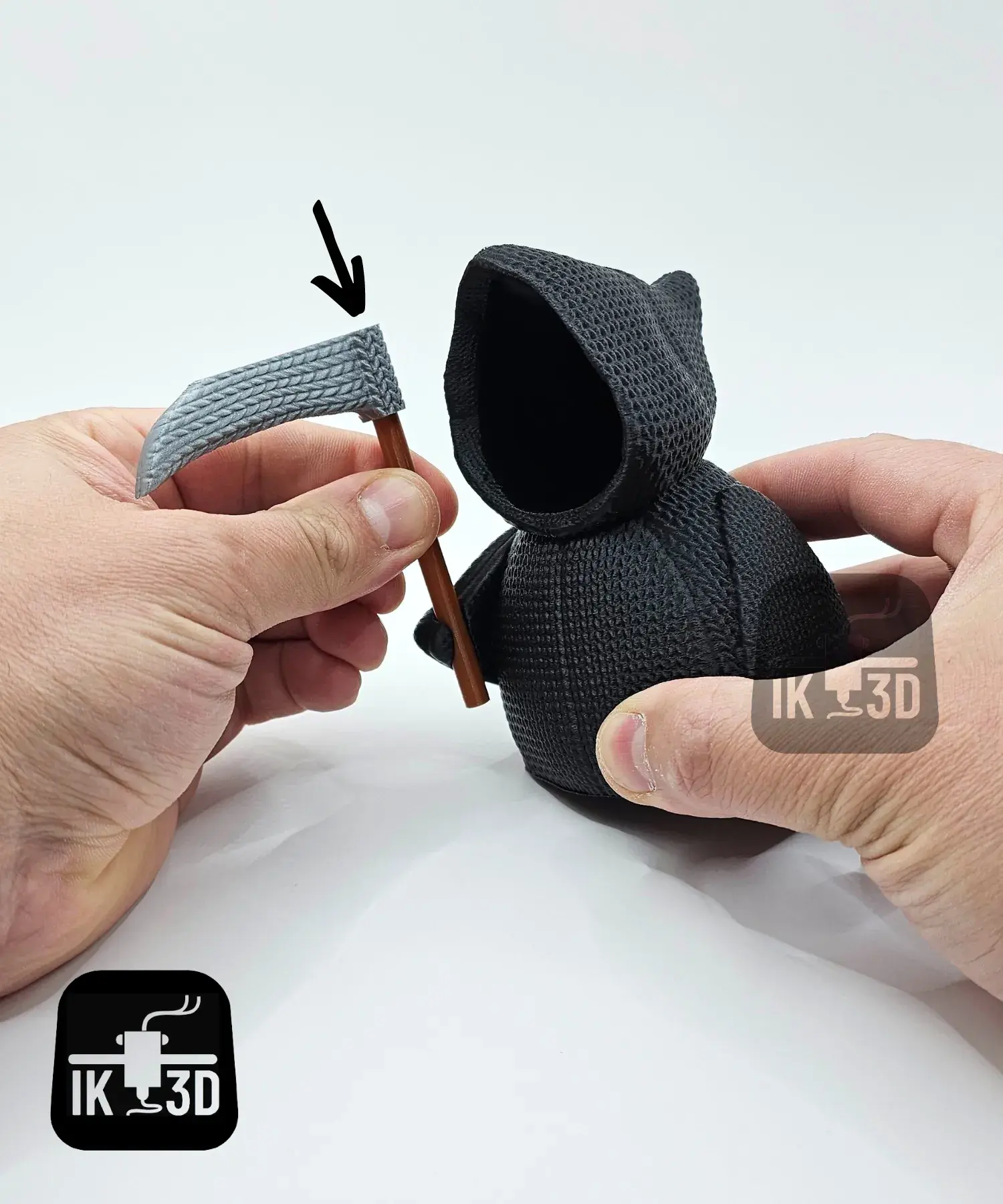 Mr Nice Guy Knitted Grim Reaper / No Supports