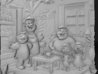 the Flintstone family cartoon