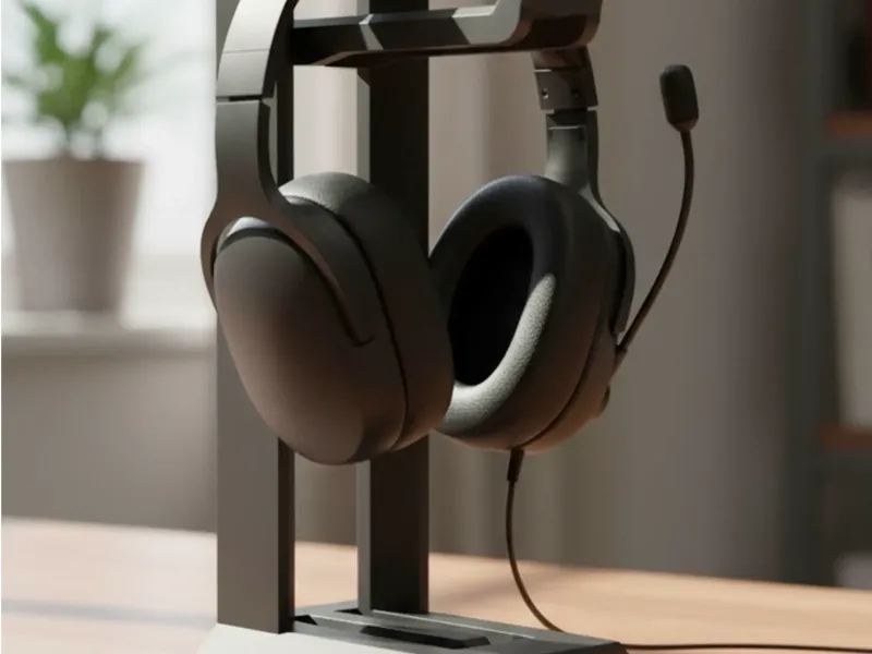 Modern Headphone Stand | Sturdy Desk Organizer