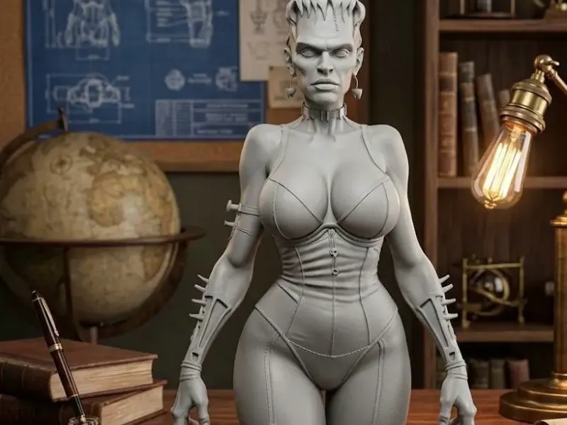 frankenstein sexy woman with big breasts