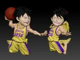 NBA - WCF Luffy Straw Hat Basketball - ONE PIECE - 3d print-2