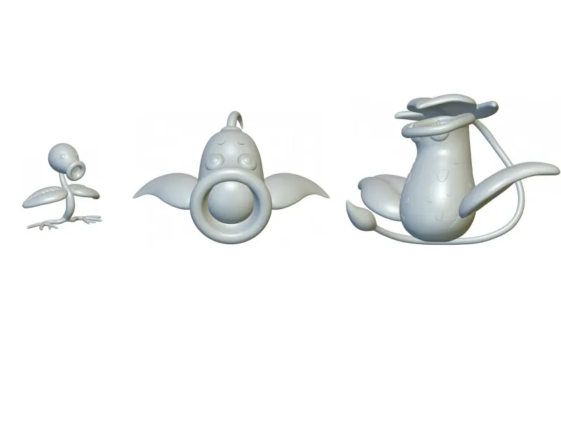 Pokemon Bellsprout &amp; Weepinbell &amp; Victreebell #69 &amp; #70 &amp; 71
