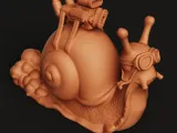 Turbo Snail Engine Statue | Mechanical Racing Snail-1