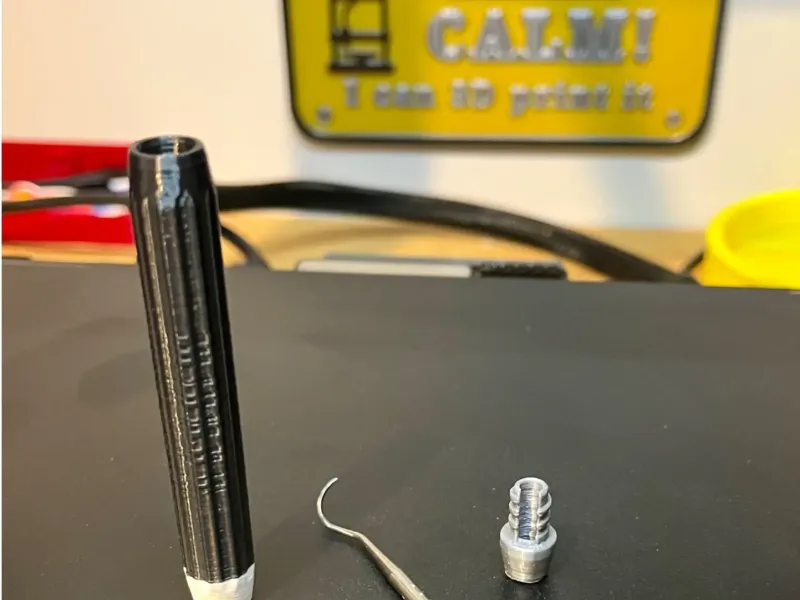Dental scraper tool replacement handle
