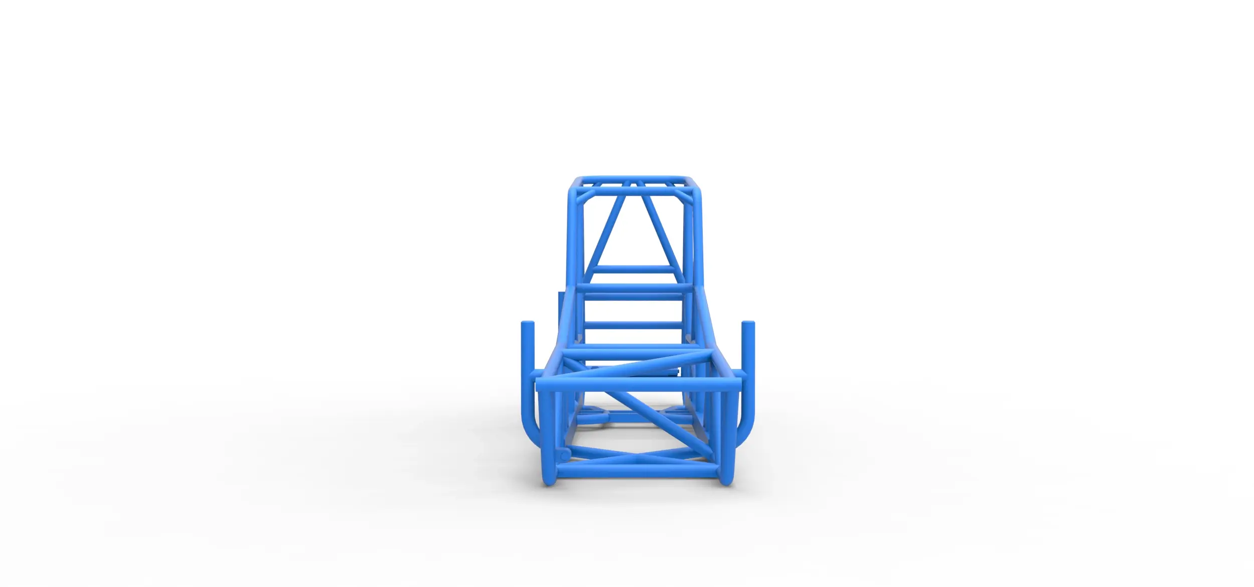 Frame of Vintage Northeast Dirt Modified stock car 1:25