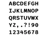 Stamp Letra Imprenta -Sellos- PORCELANA/CERAMICA/REPOSTERIA-3