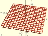 Large Sizes Gridfinity Half Size Thin Bases-0