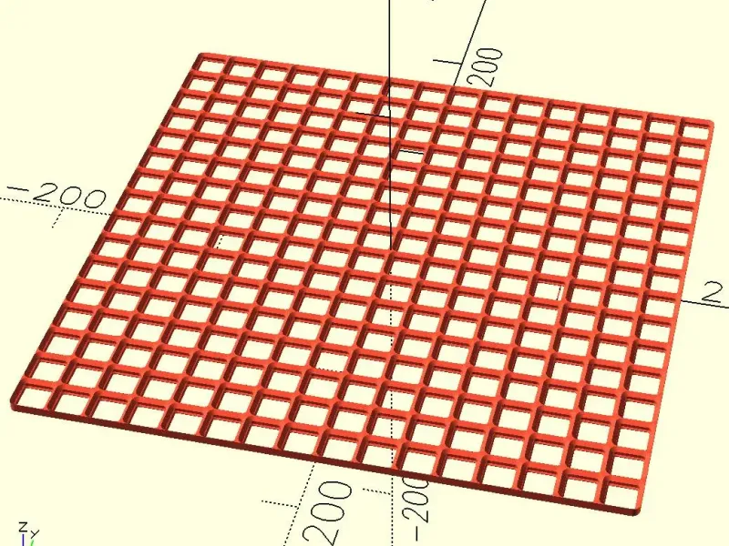 Large Sizes Gridfinity Half Size Thin Bases