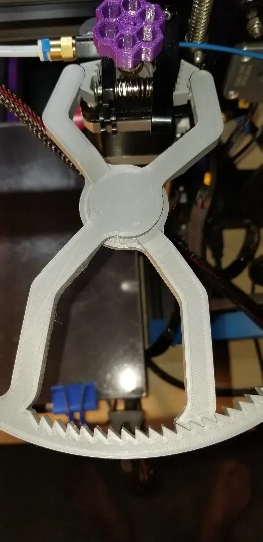 Print in place Ender 3 filament change clamp