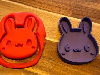 Easter bunny play doh cutter