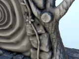 Magic stone gate with tree roots and platform (7) - miniatur-7