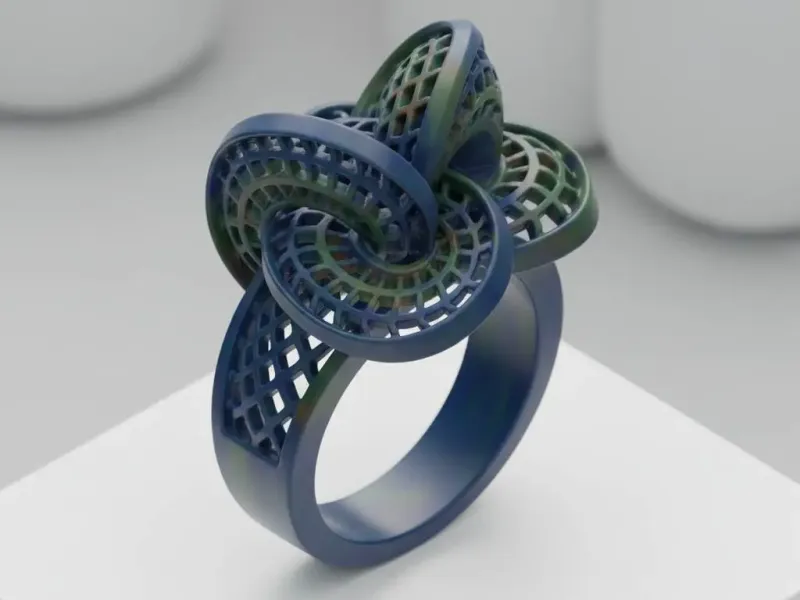Anel Celestial de Espiral em Flor – Noah0x03