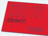 Keep out sign-1