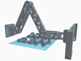 Articulating tablet arm (wall mount)