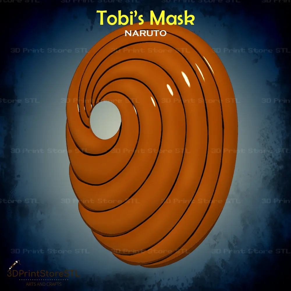 Tobi Mask Cosplay Naruto - STL File