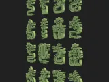 Kukulcan Maya Feathered Serpent Pack - 16 Unique 3D & Vector-3