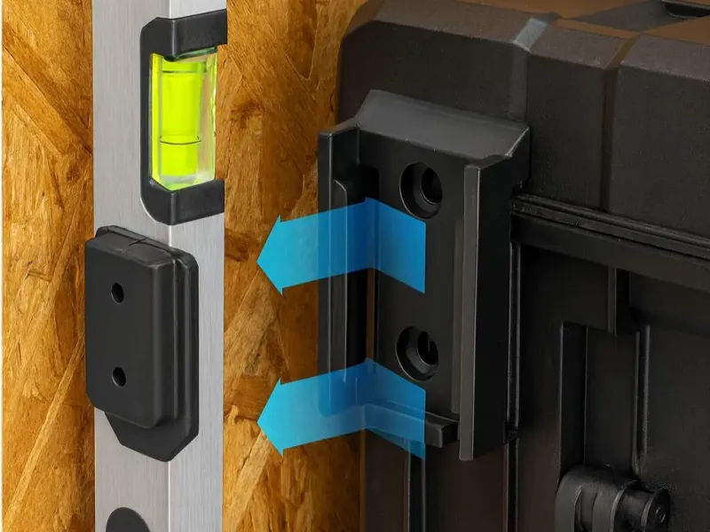 Universeller Werkzeug-Dock-Clip – Qbrick-kompatible Wand- / Werkzeugkastenmontage