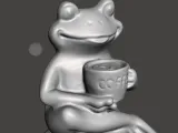 coffee frog decoration-2