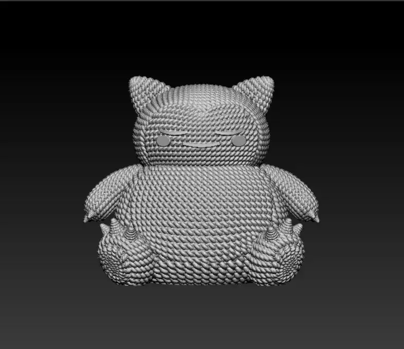 POKEMON SNORLAX CROCHET KNITTED - STL & 3MF MULTICOLOR