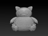 POKEMON SNORLAX GANCHILLO DE PUNTO - STL &amp; 3MF MULTICOLOR-4