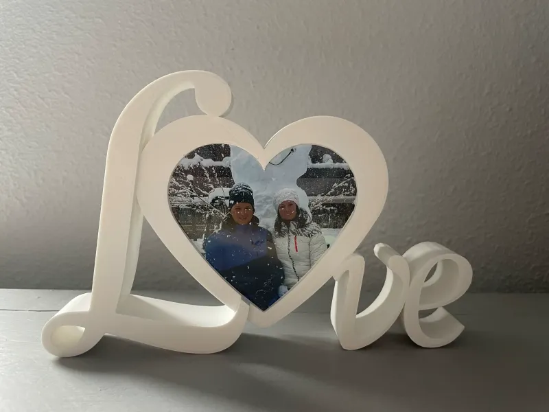 VALENTINE, LOVE HEART PHOTOFRAME