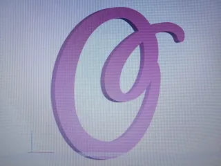 letra O formato Disney para frases de evento