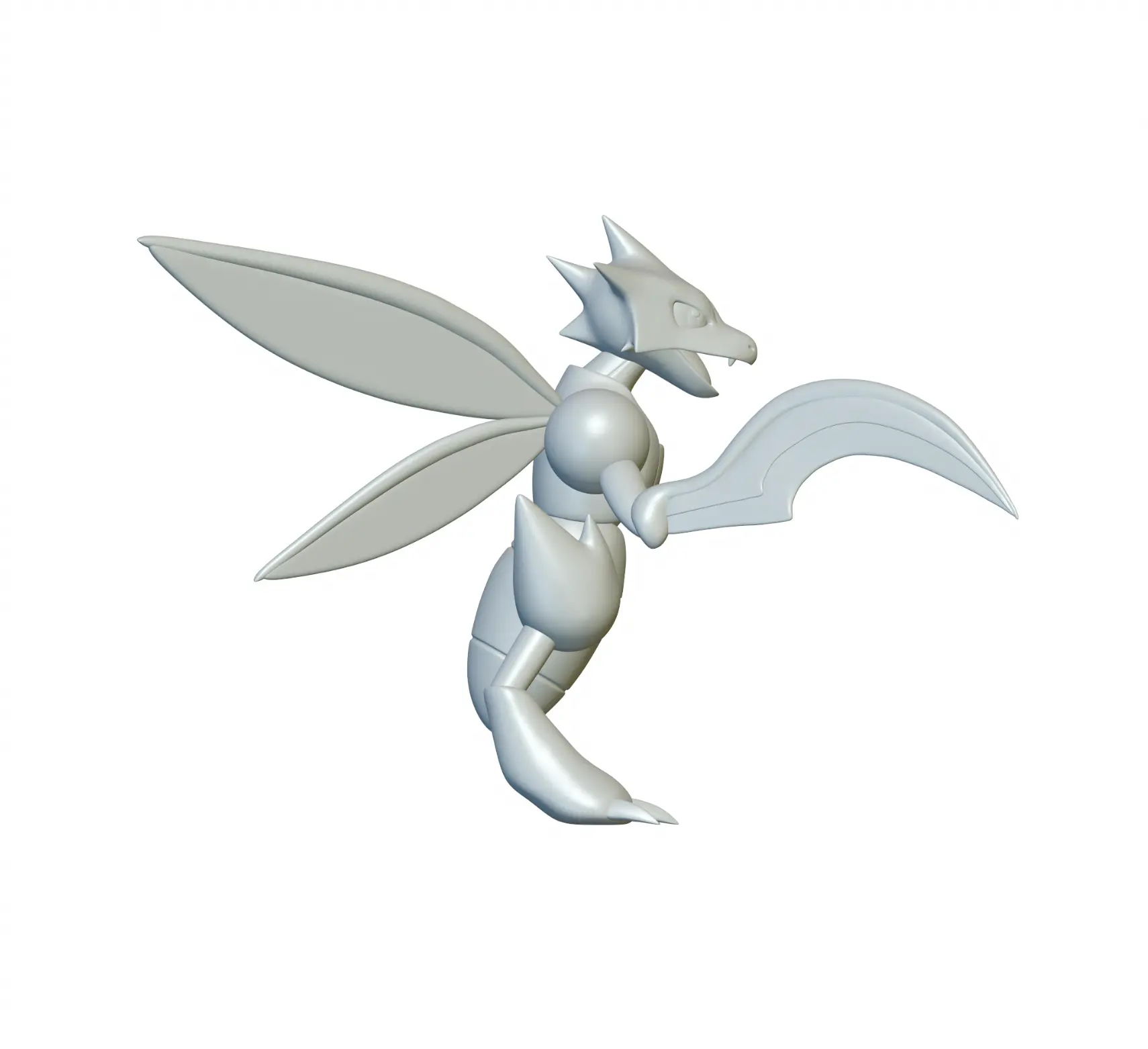 Pokemon Scyther #123 - Bereit für den 3D-Druck!