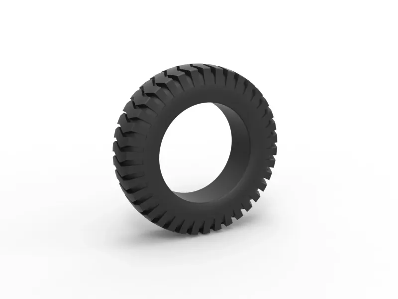 Semi truck tire 3 Scale 1:25