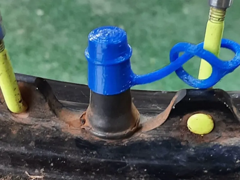 Tire valve cap never lost
