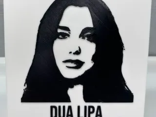 Dua lipa svg portrait art (150mm tile)